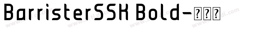 BarristerSSK Bold字体转换